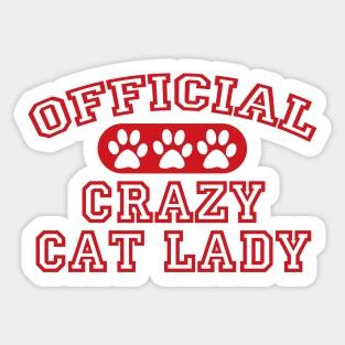 Crazy Cat Lady Sticker